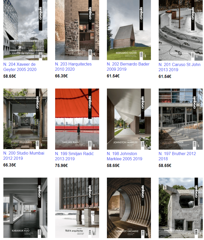 El Croquis 建筑素描 电子版PDF(原版 or JPG)